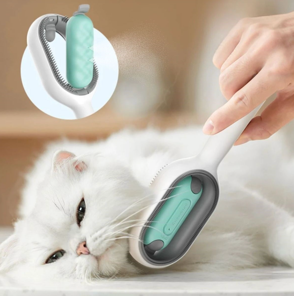 Su Hazneli Kedi ve Köpek Tüyü Toplama Fırçası Su Hazneli Pet Tarağı