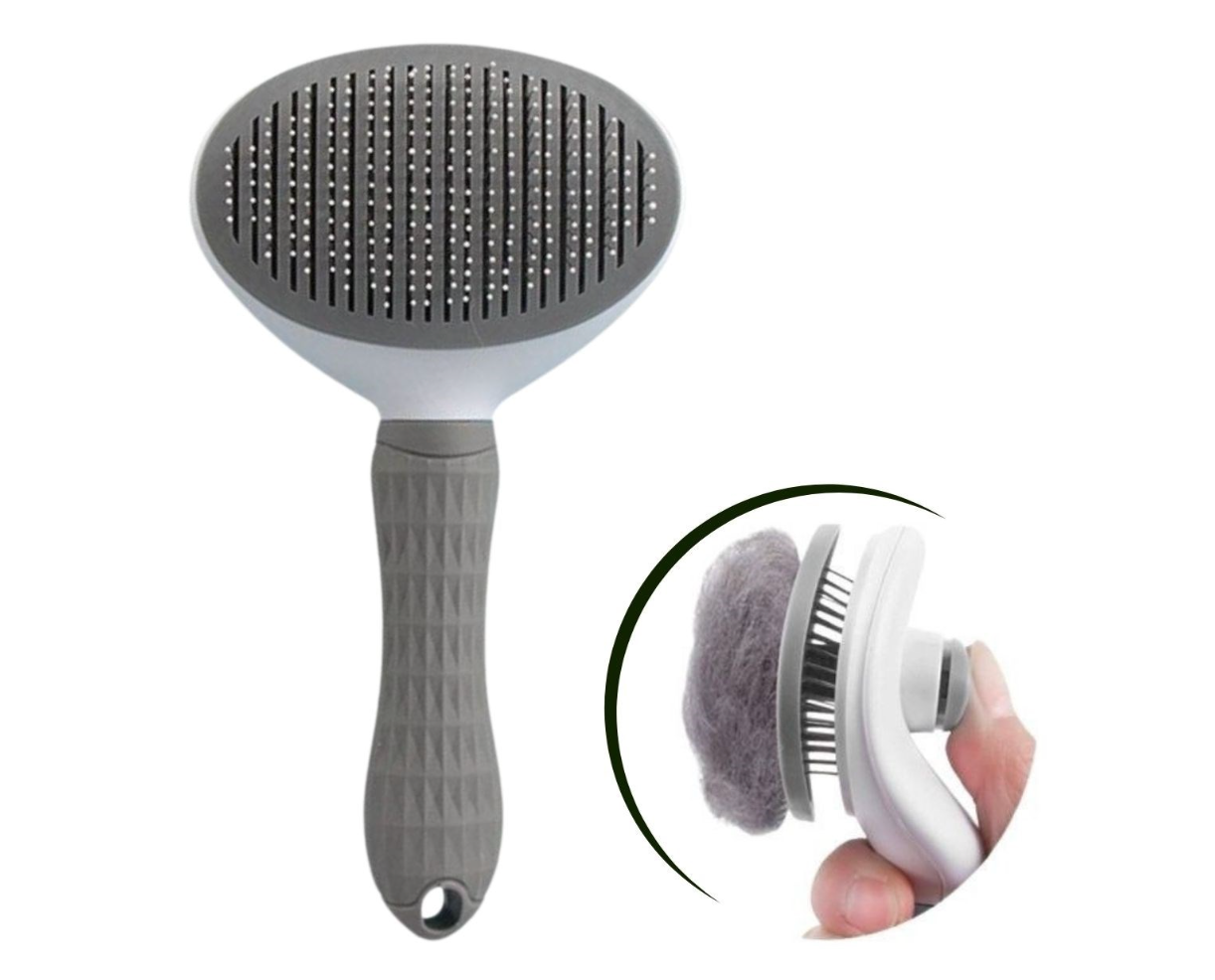 Ergonomik Saplı Kaymaz Evcil Hayvan Tarağı