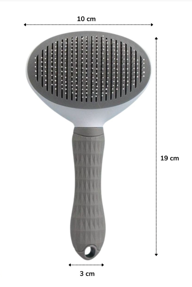 Ergonomik Saplı Kaymaz Evcil Hayvan Tarağı