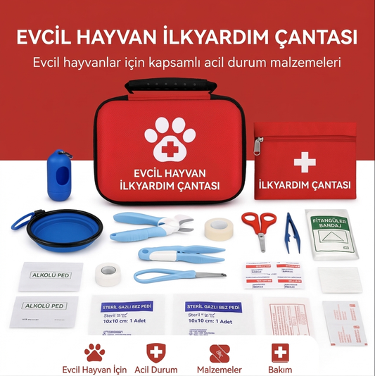 Evcil Hayvan Acil Yardım ve İhtiyaç Çantası